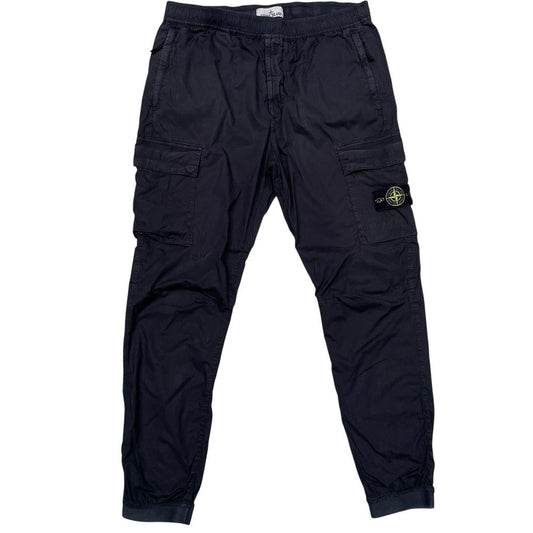 Stone Island Navy Blue RE-T Fit Cargo Trousers