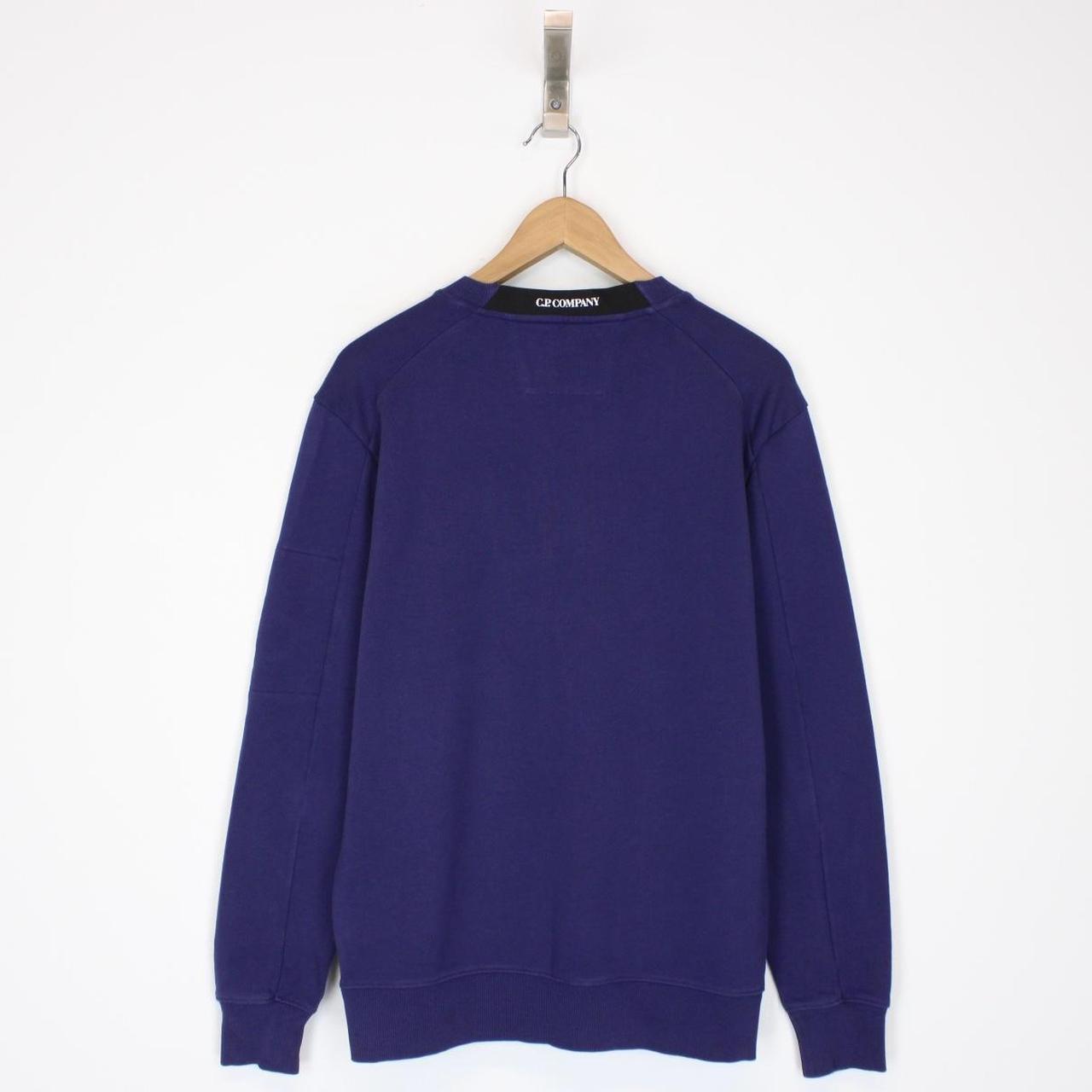 CP Company Blue Goggle Lens Cotton Sweatshirt Jumper