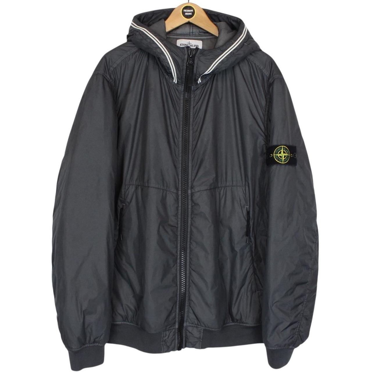 Stone Island AW 2020 Grey Garment Dyed Crinkle Reps NY Primaloft Jacket