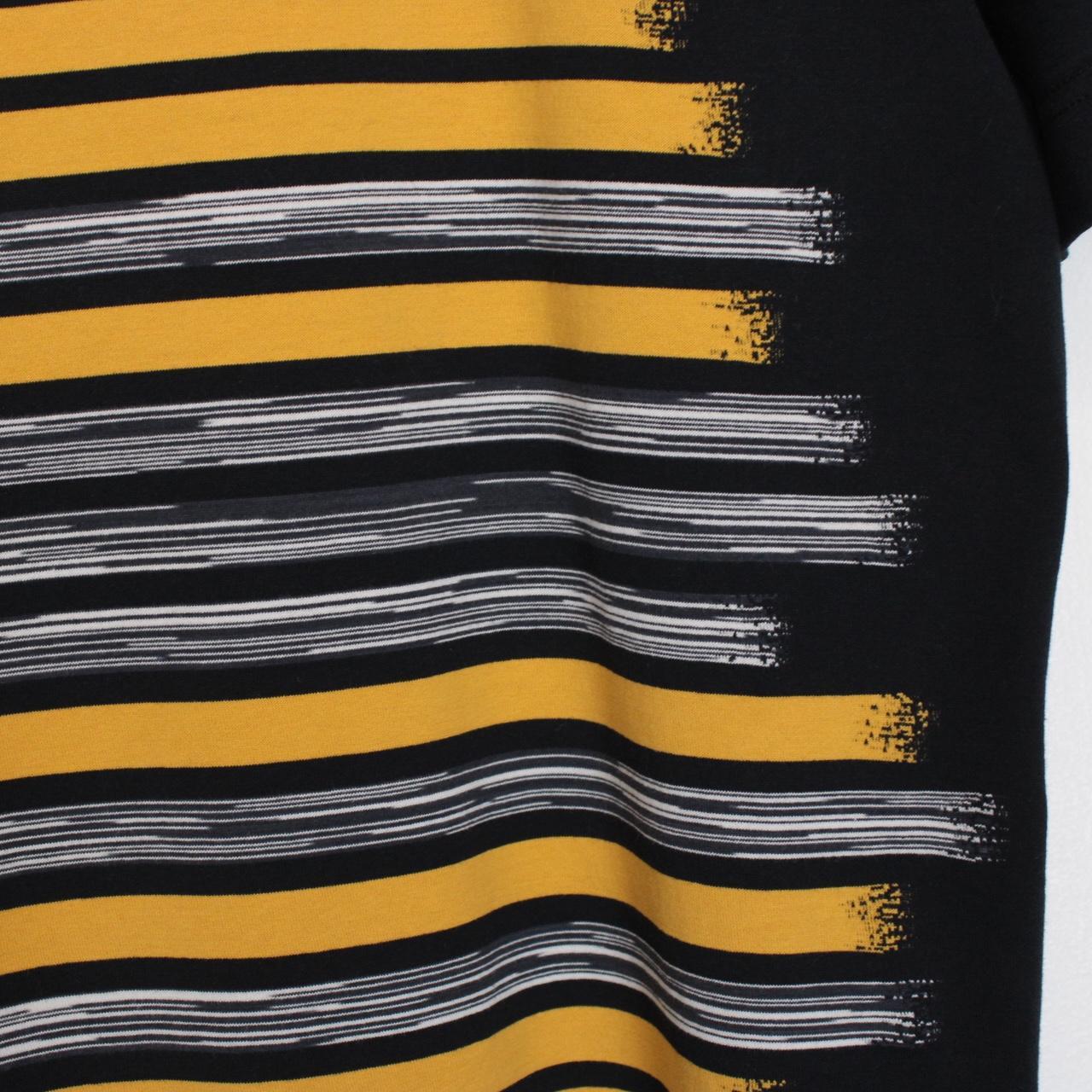 Missoni Black Striped Short Sleeve Cotton T-Shirt