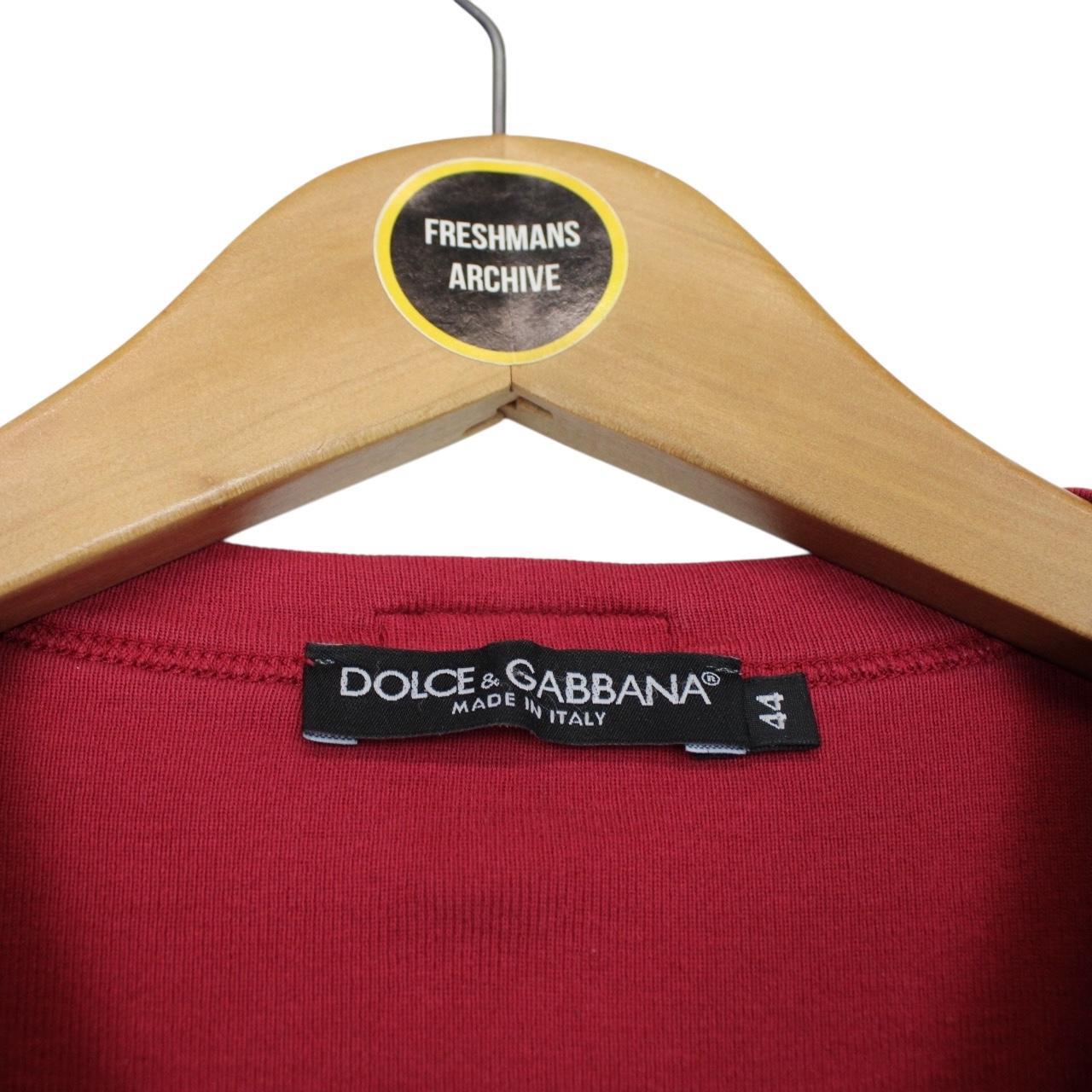 Dolce and Gabbana Red Great Britain Graphic Short Sleeve T-Shirt