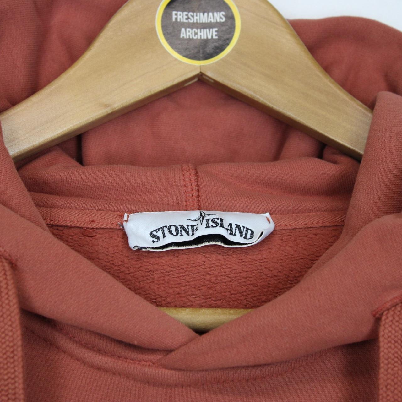 Stone Island AW 2019 Rust Orange Cotton Hoodie Jumper