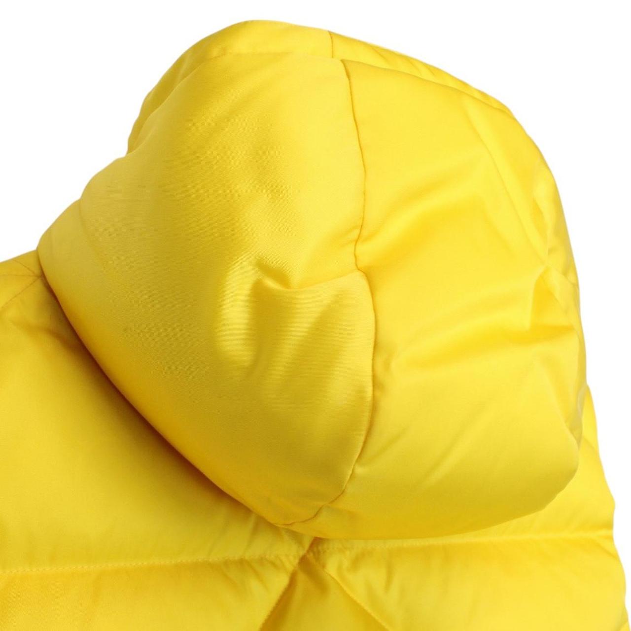 Prada Re-Nylon Yellow and Black Hooded Down Gilet / Bodywarmer