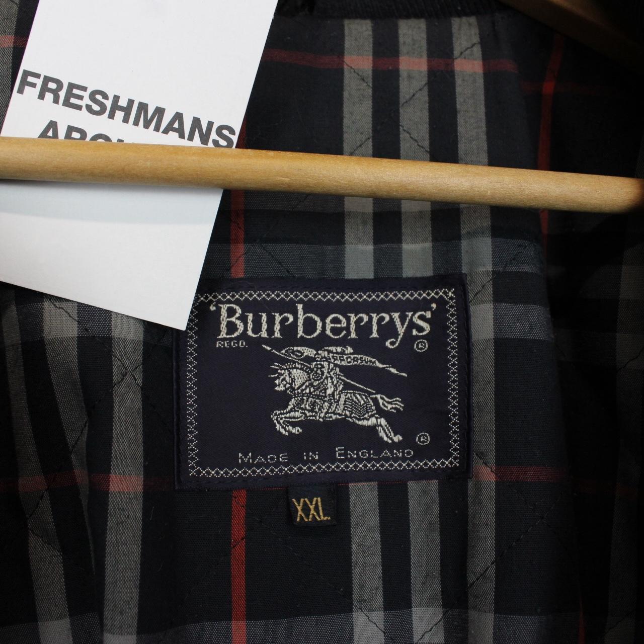 Vintage 90s Burberry Navy Blue Wax Jacket