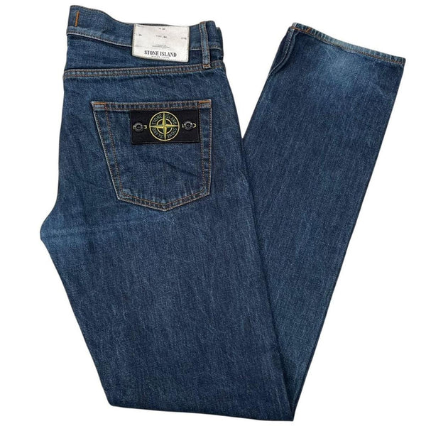 Stone Island AW 2018 Navy Blue Slim Fit Denim Jeans