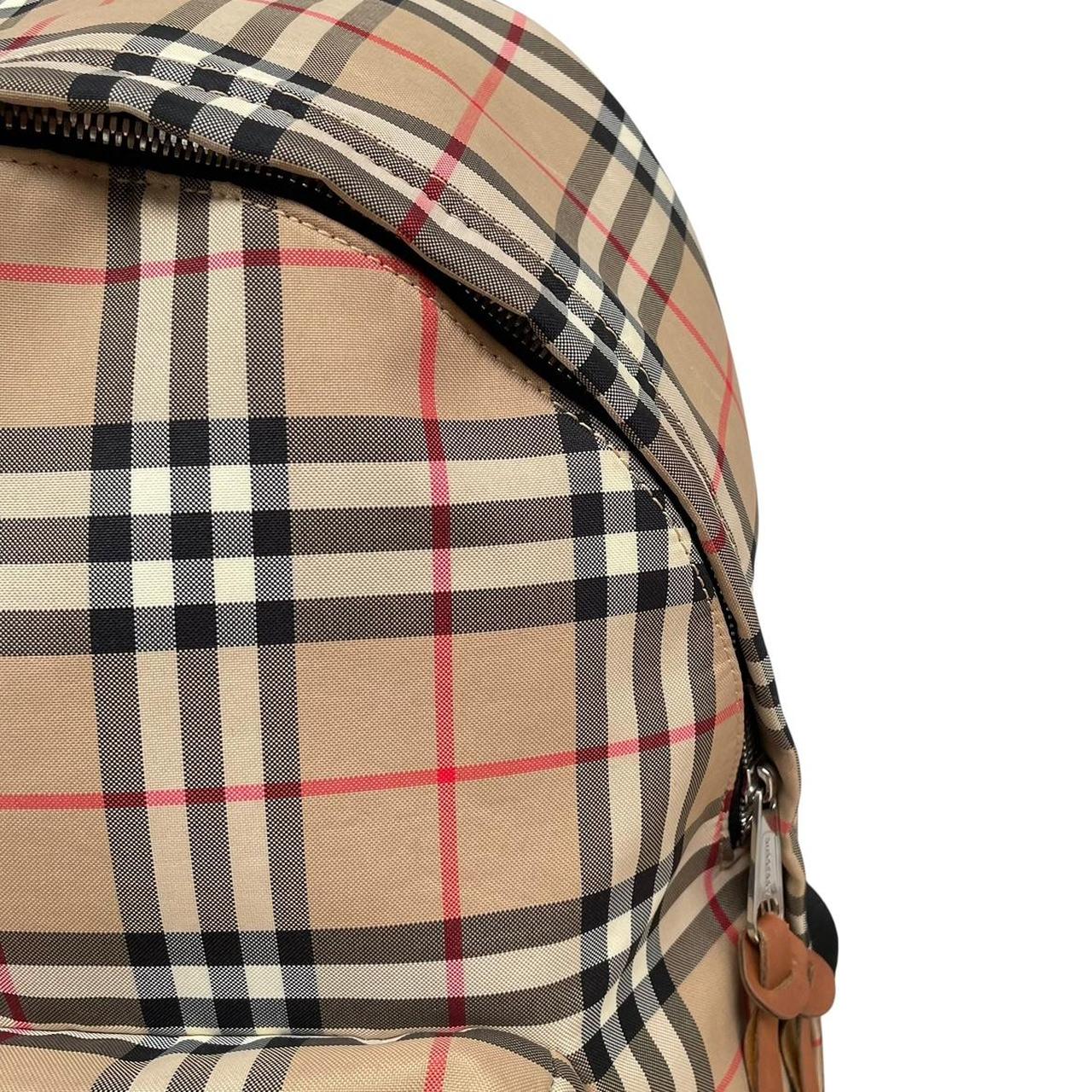 Burberry Jett Black and Tan Brown Nova Check Nylon Backpack