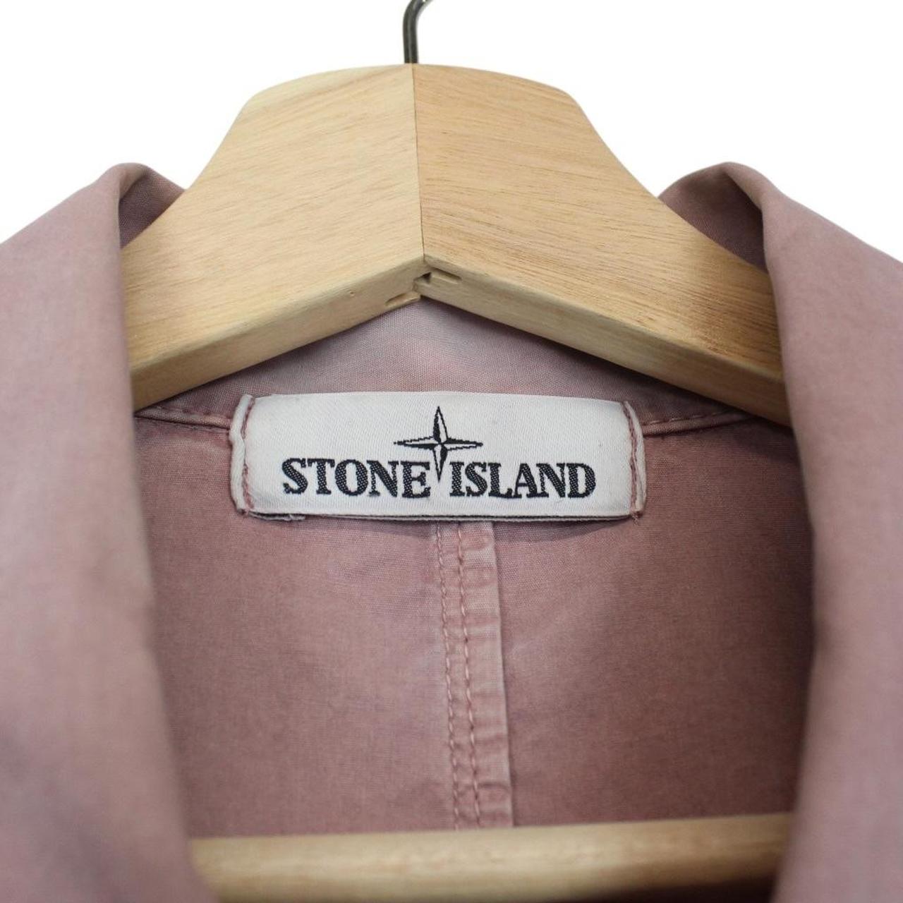 Stone Island AW 2018 Pink Full Zip Cotton Overshirt Jacket