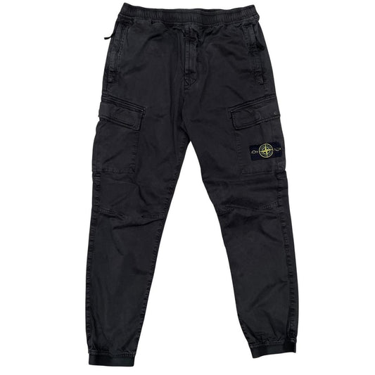 Stone Island AW 2021 Black RE-T Fit Cargo Trousers