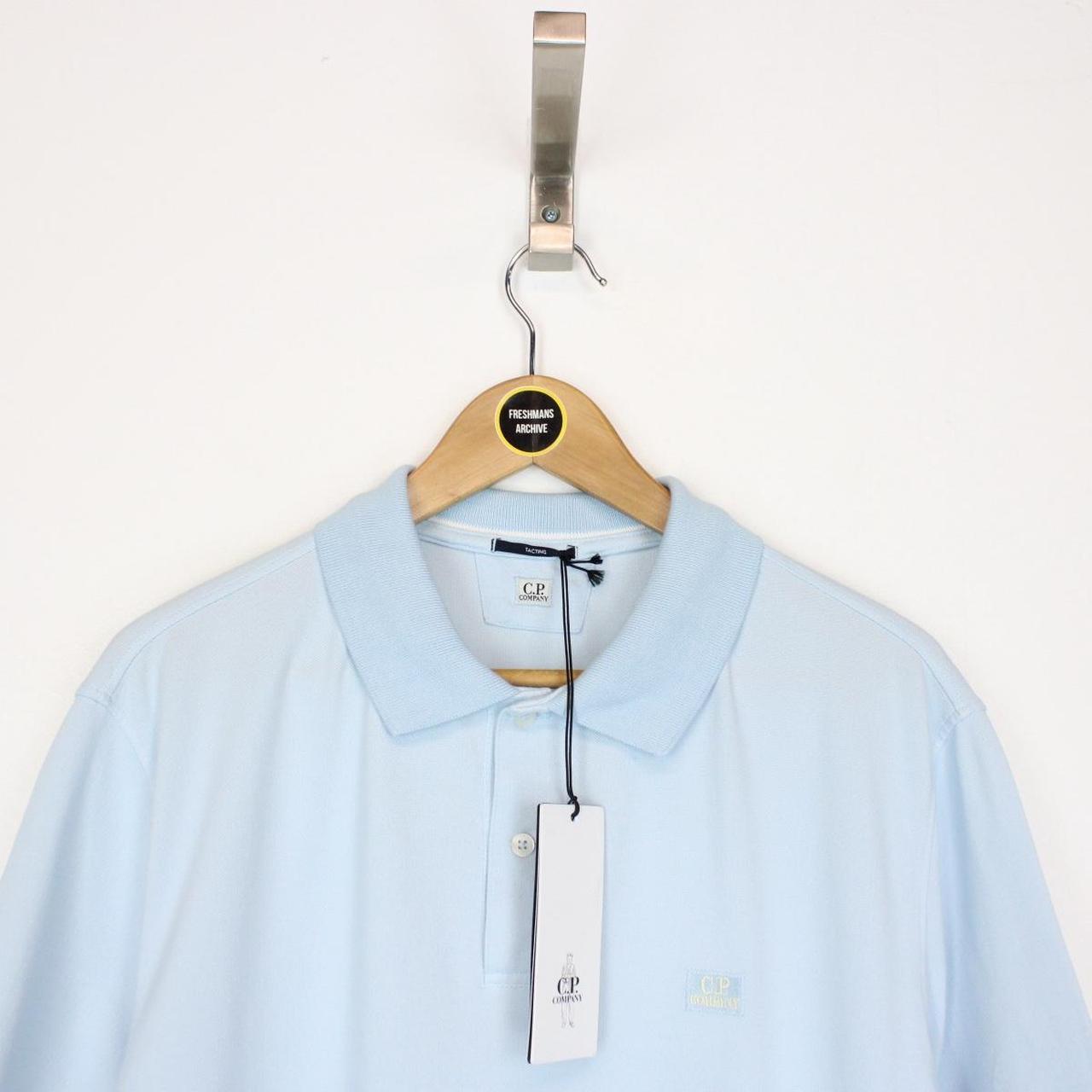 CP Company Light Blue Short Sleeve Tacting Piquet Polo Shirt