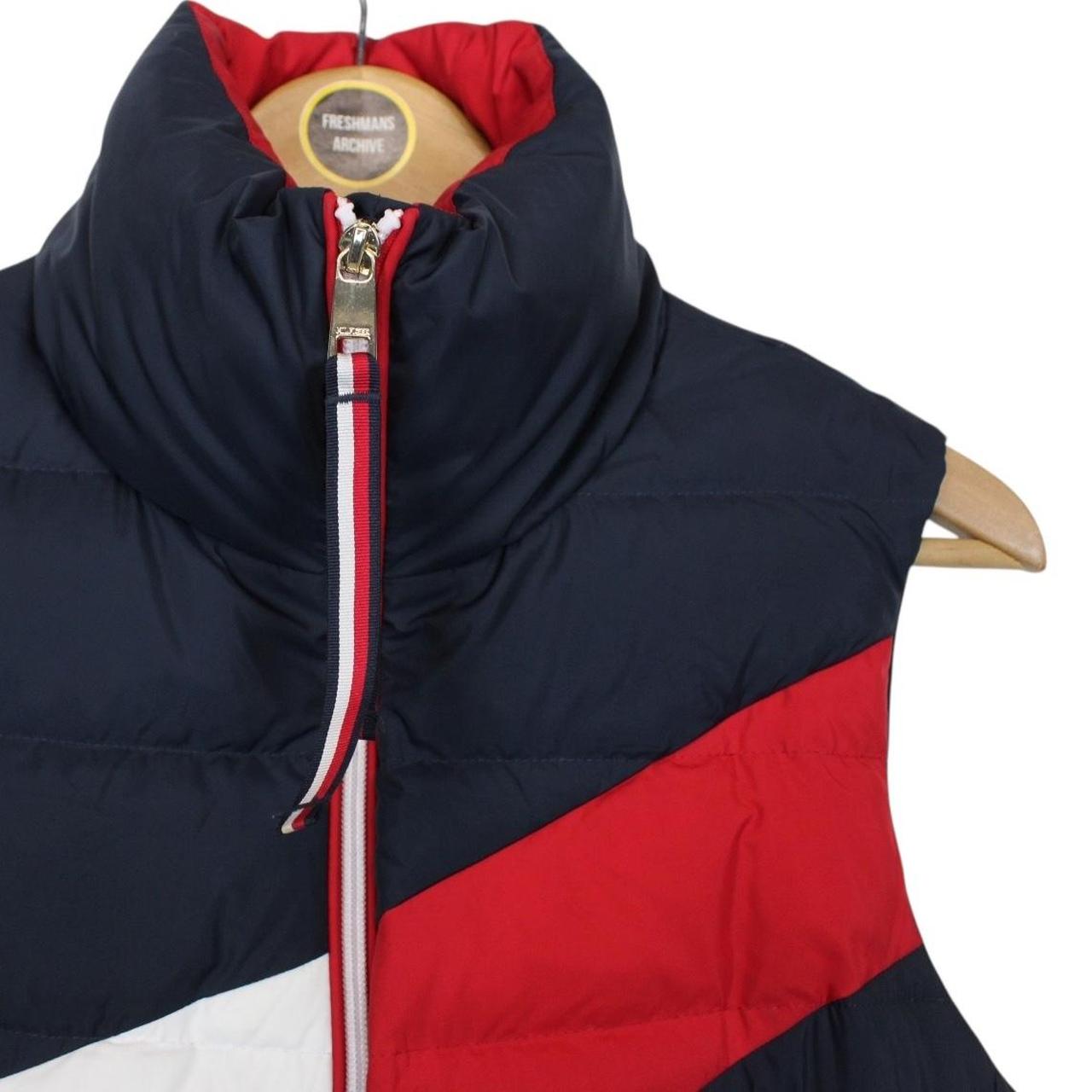 Tommy Hilfiger Navy Blue, Red and White Full Zip Gilet / Bodywarmer