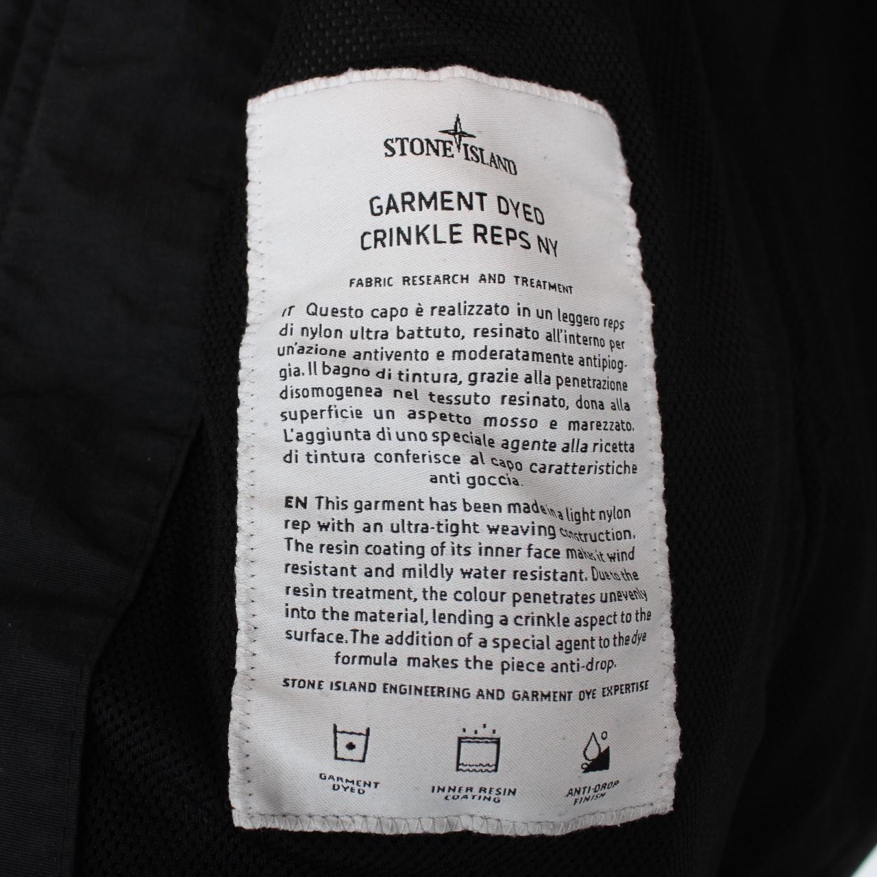 Stone Island SS 2023 Black Garment Dyed Crinkle Reps NY Jacket