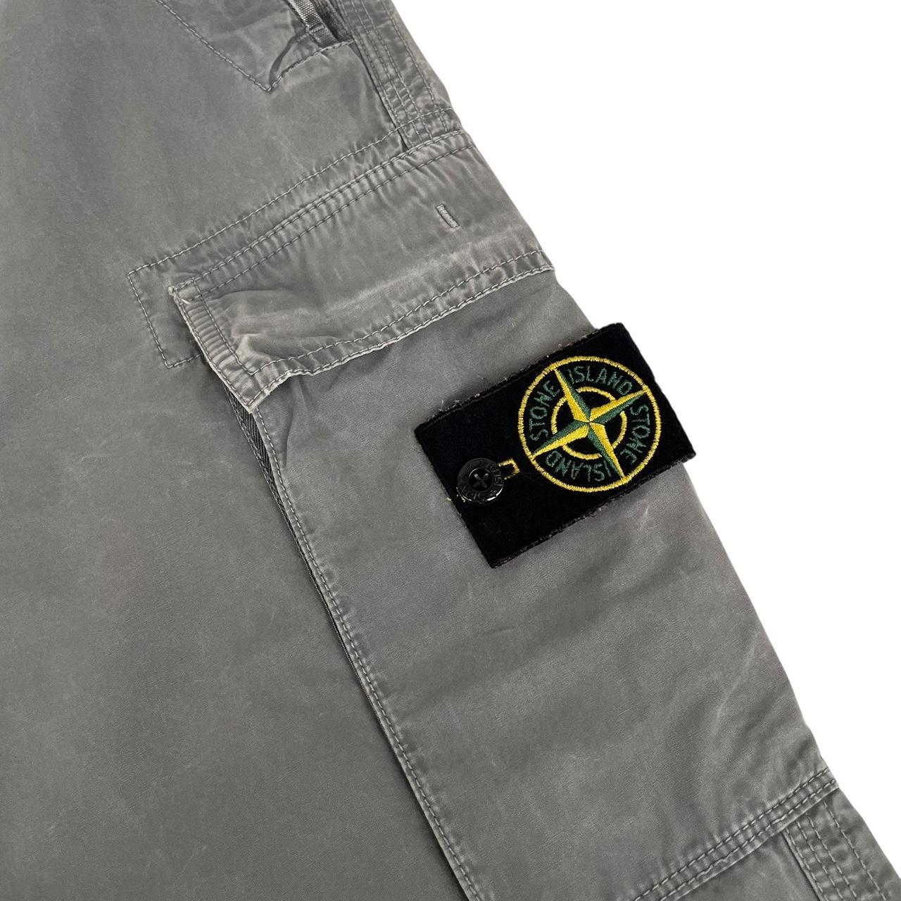 Stone Island Grey Slim Fit Cargo Trousers