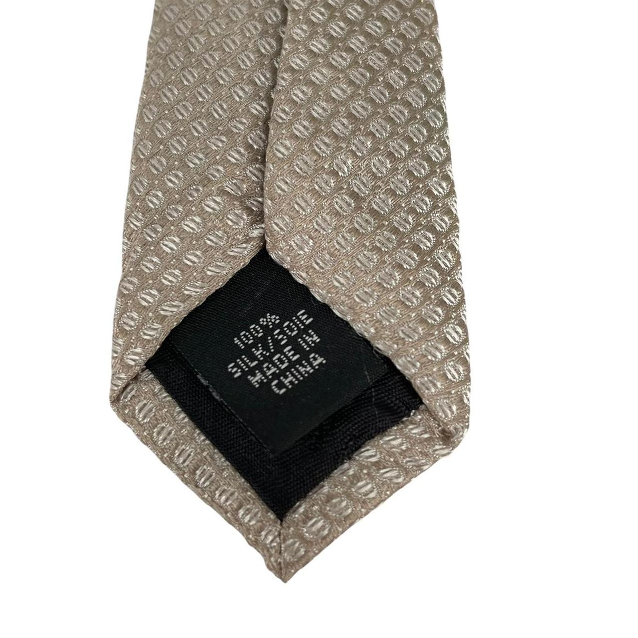 Calvin Klein Beige Textured Silk Tie