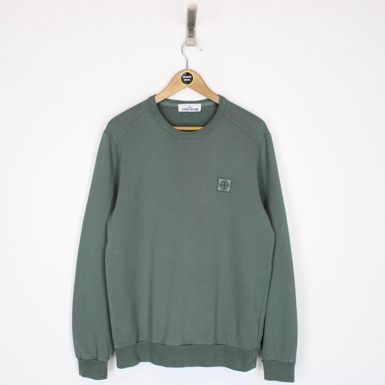 【Stone 】Compass cotton jersey sweatshirt Compass cotton jersey sweatshirt in green - Stone Island
