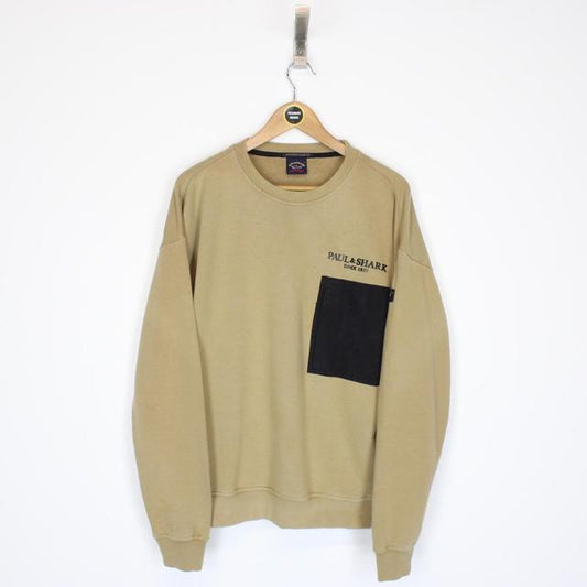 Paul & Shark Tan Brown Sweatshirt Jumper