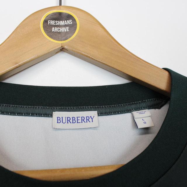 Burberry Black and Multicoloured Swan Print Long Sleeve T-Shirt