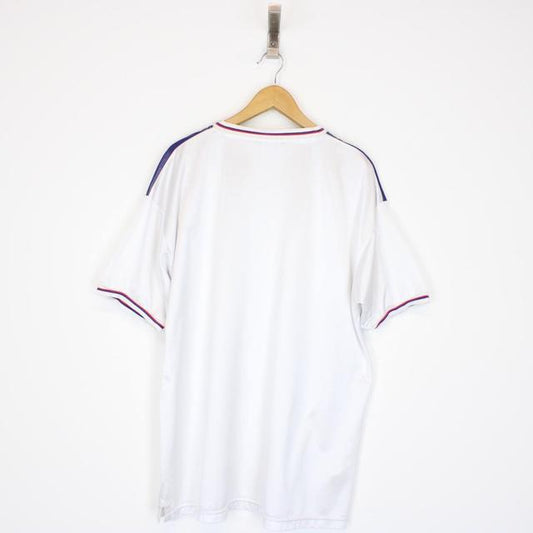 England 1982 Score Draw Remake White Home Short Sleeve Football Shirt