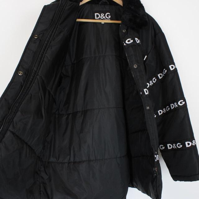 Vintage 90s Dolce & Gabbana Black and White Padded Taped Jacket