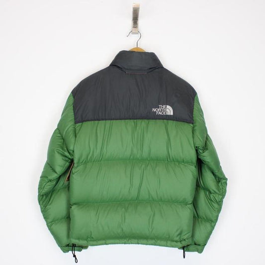 Vintage 90s The North Face Green and Black 700 Nupste Down Puffer Jacket