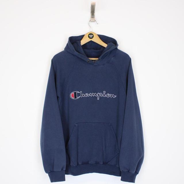 Vintage Champion Spellout Hoodie Large – Freshmans Archive