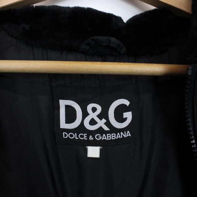 Vintage 90s Dolce & Gabbana Black and White Padded Taped Jacket