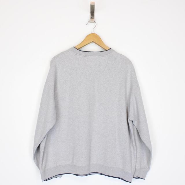 Vintage 90s C&B Grey USA Embroidered Crew Neck Sweatshirt Jumper