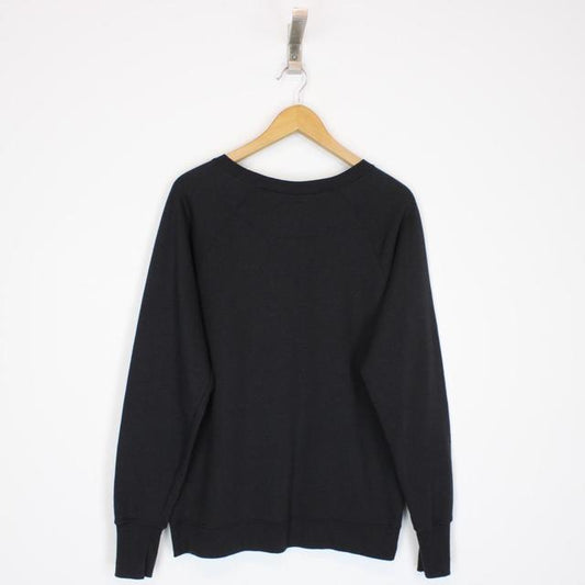 Vintage 00s Champion Black Spellout Sweatshirt Jumper