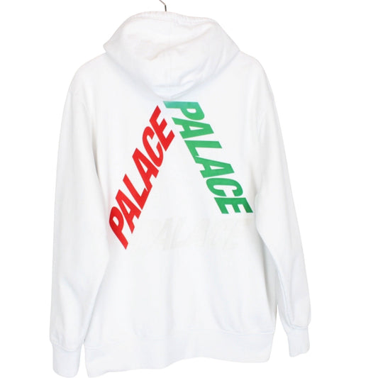 Palace Flocka P3 Logo Print Hoodie Large