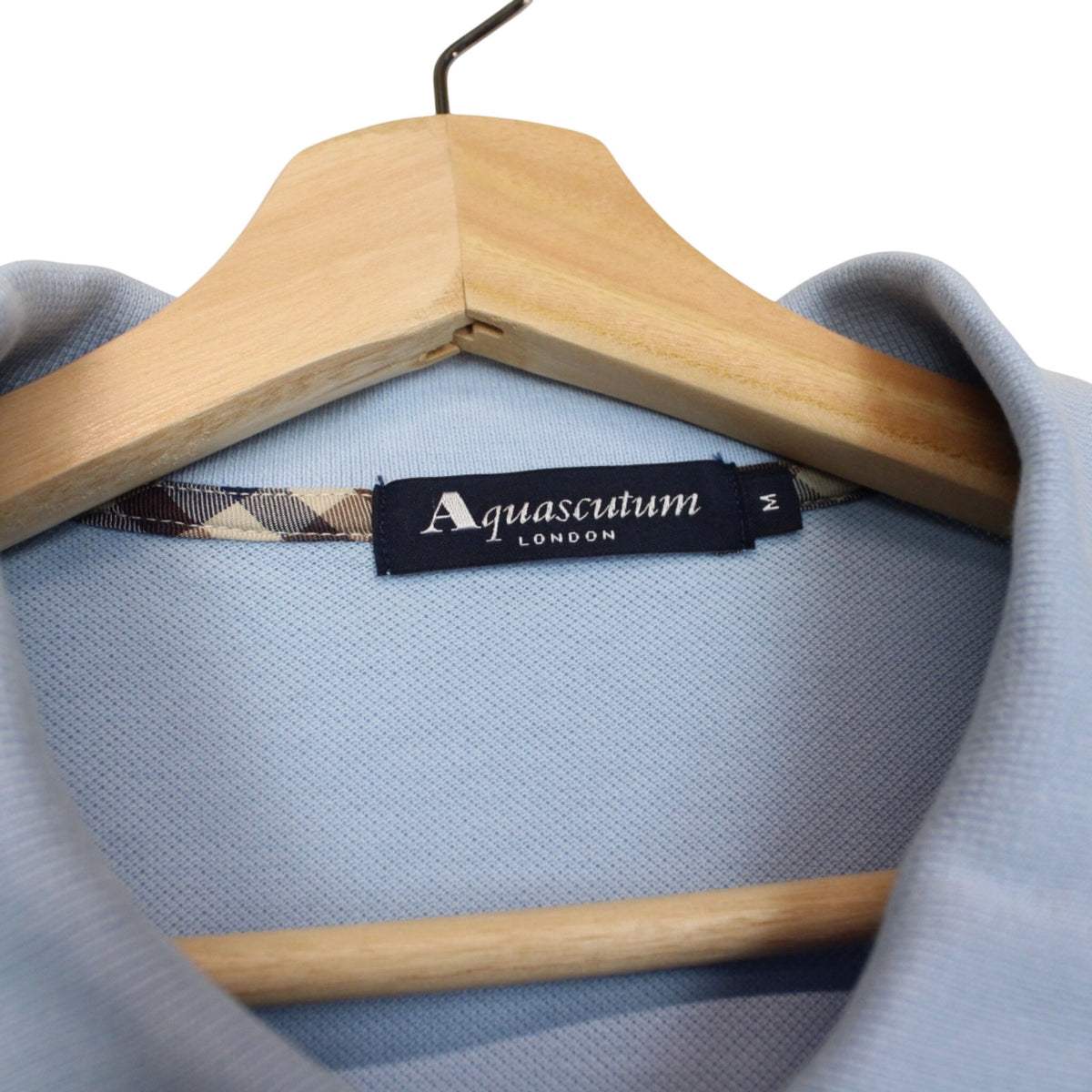 Aquascutum House Check Polo Shirt Small