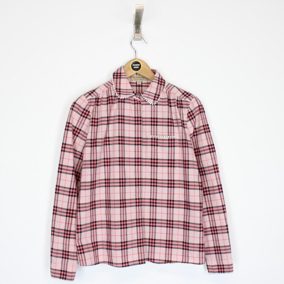 Pink Burberry Tops For Women Burberry Pink Nova Check Lace