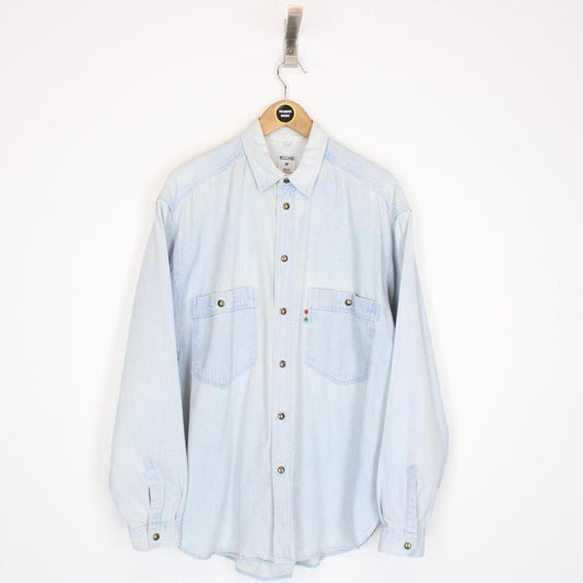 Vintage Moschino Jeans Denim Shirt Large