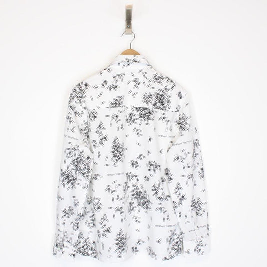 Off White Paperclip Print Shirt Small