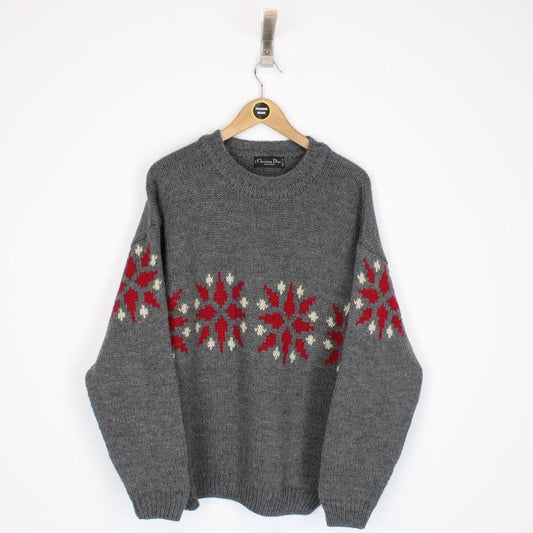 Vintage Christian Dior Wool Jumper Medium