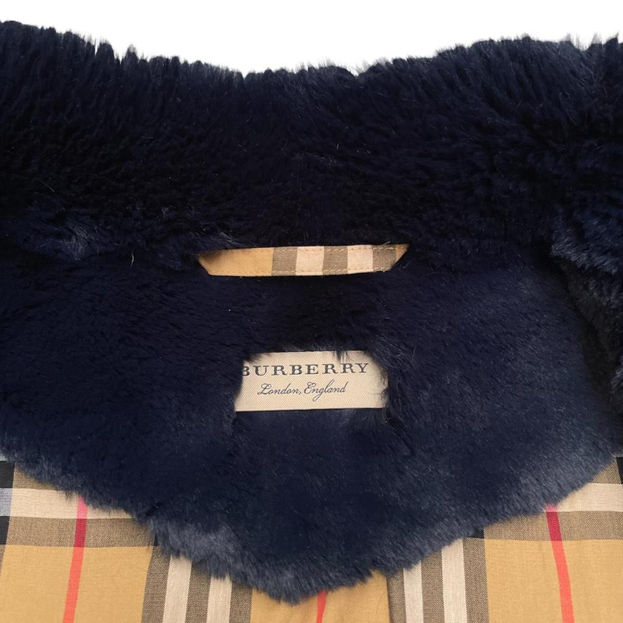 Burberry Whalton Faux Fur Cape Jacket Small