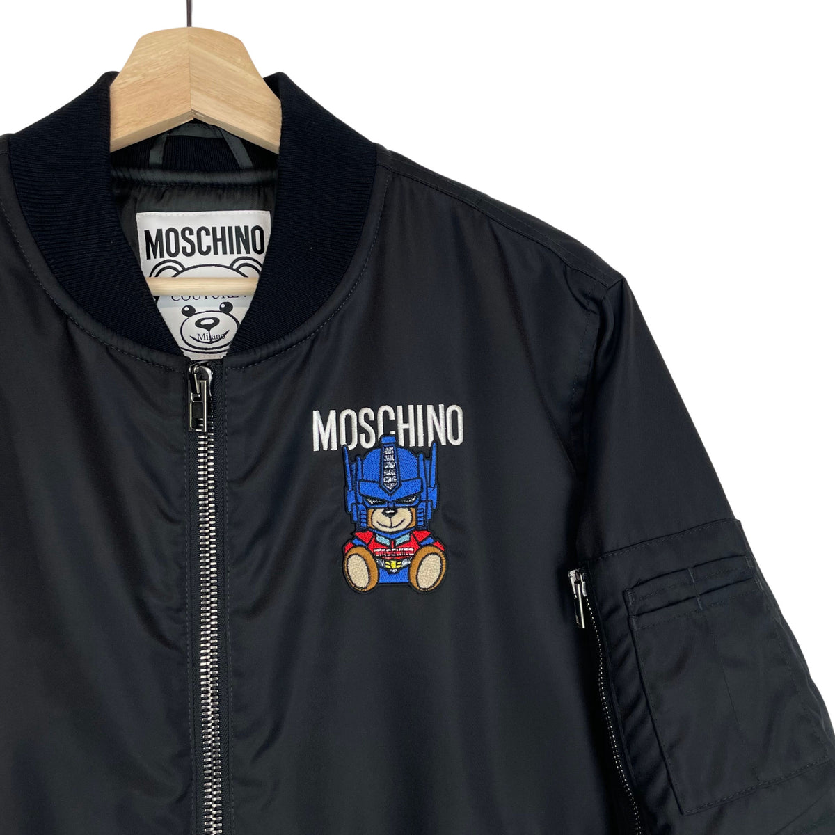Moschino Couture Transformers Robot Bomber Jacket Small