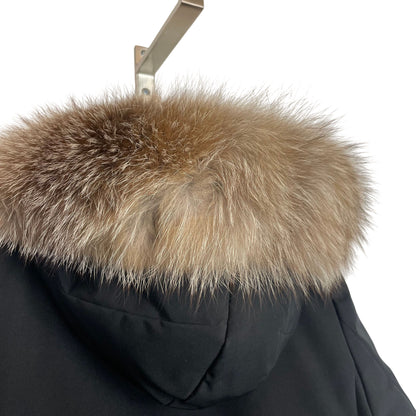 Moncler Bartramifur Fur Hooded Down Parka Jacket XS