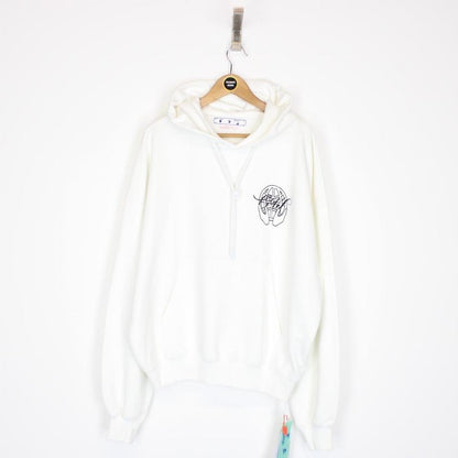 Off White Hand Arrow Logo Hoodie Medium