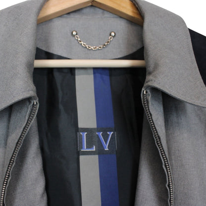 Louis Vuitton Floral Wool/Leather Jacket Large