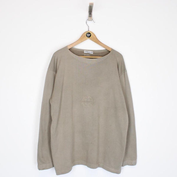Vintage 80s Stone Island Compass Sweatshirt Large