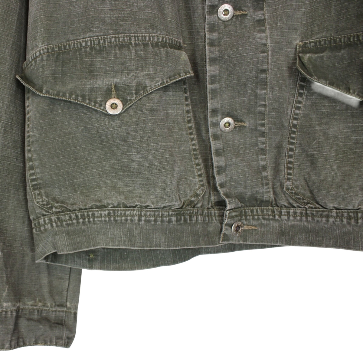 Vintage 1987 Stone Island Denim Ripstop Jacket Medium