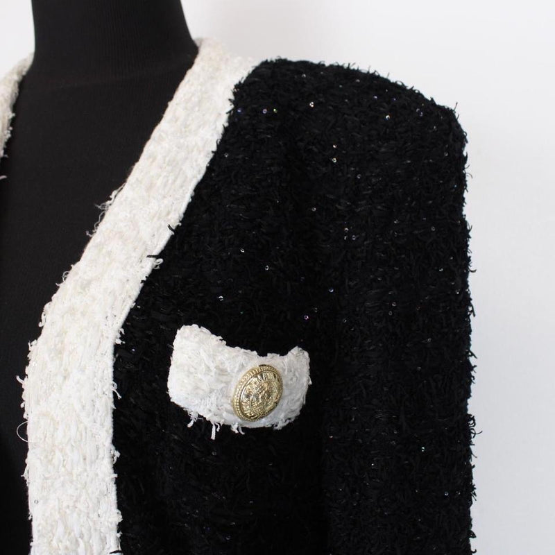 Balmain Paris Tweed Blazer Jacket XL