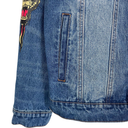 Ed Hardy Denim Trucker Jacket Large