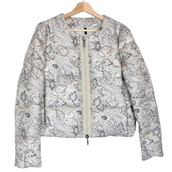 Moncler Aurone Brocade Down Jacket Medium