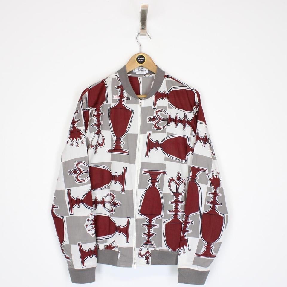 Vintage 80's Hermes Bomber Jacket Large