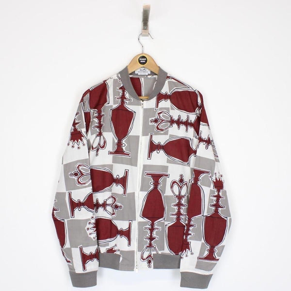 Vintage 80's Hermes Bomber Jacket Large