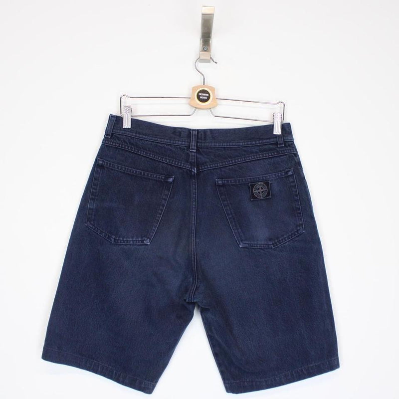 Vintage 80s Stone Island Denim Shorts Medium Freshmans Archive