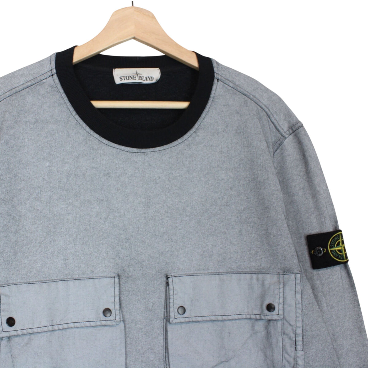 Stone Island SS 2019 Tela Placcata Sweatshirt Medium