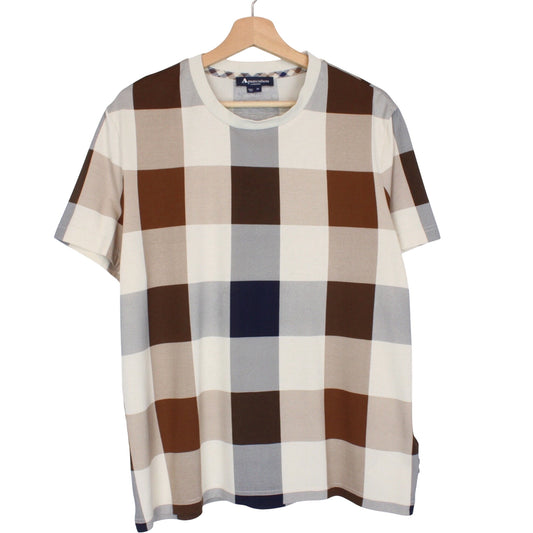 Aquascutum Club Check T-Shirt Medium