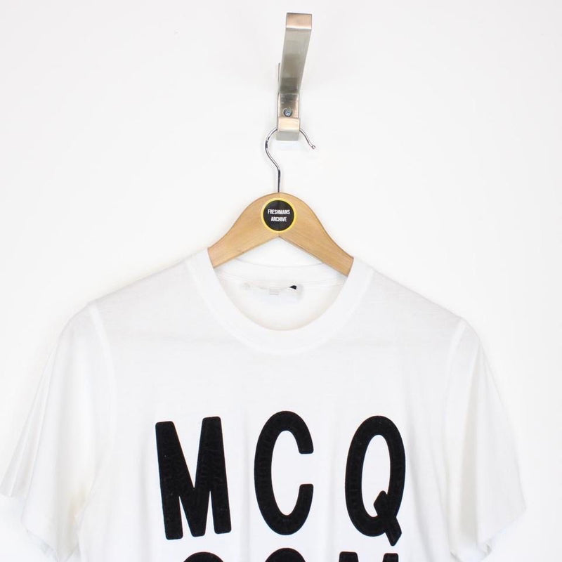 Alexander McQueen Velvet Reverse Logo T-Shirt Medium
