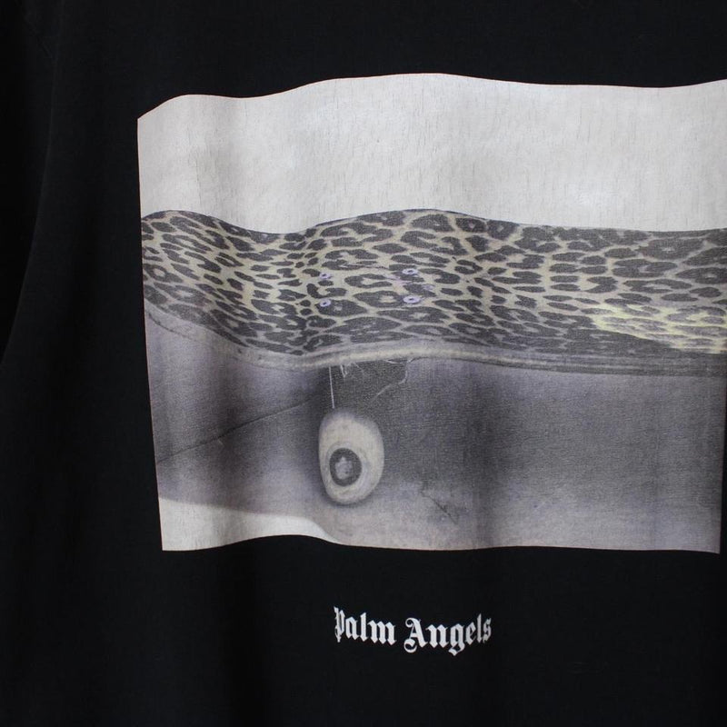 Palm Angels Leopard Print Skateboard T-Shirt Large